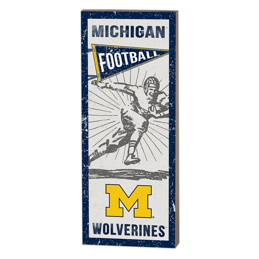 7x18 Vintage Player Michigan Wolverines