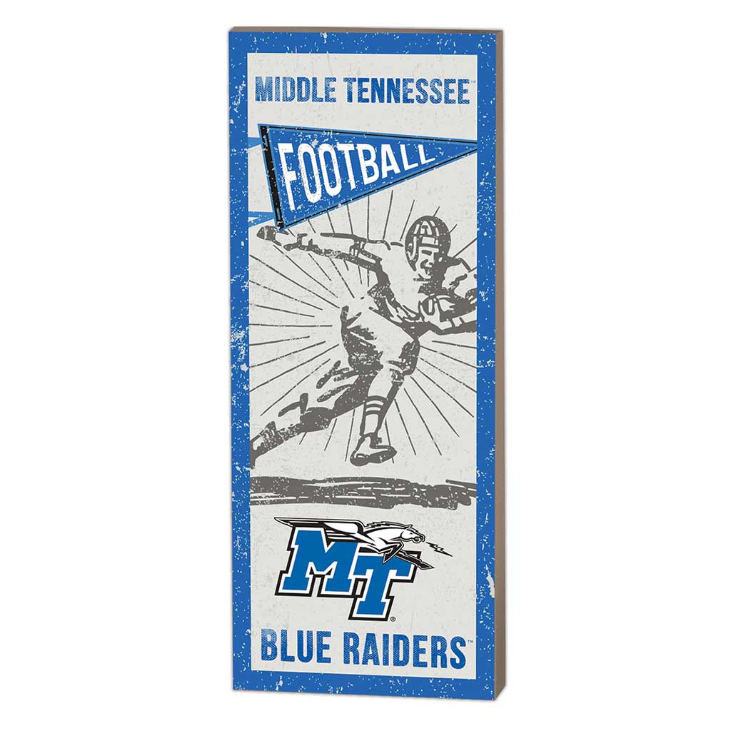 7x18 Vintage Player Middle Tennessee State Blue Raiders