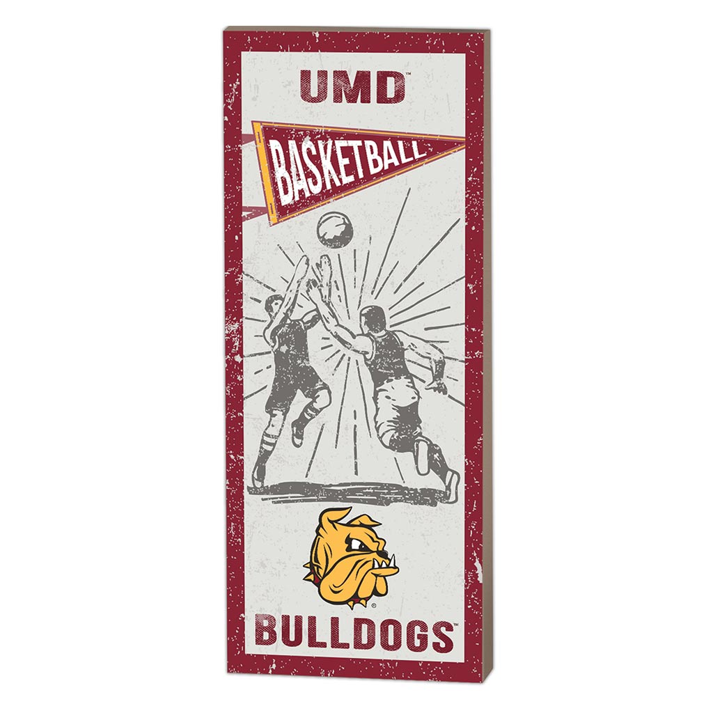 7x18 Vintage Player Minnesota (Duluth) Bulldogs Basketball
