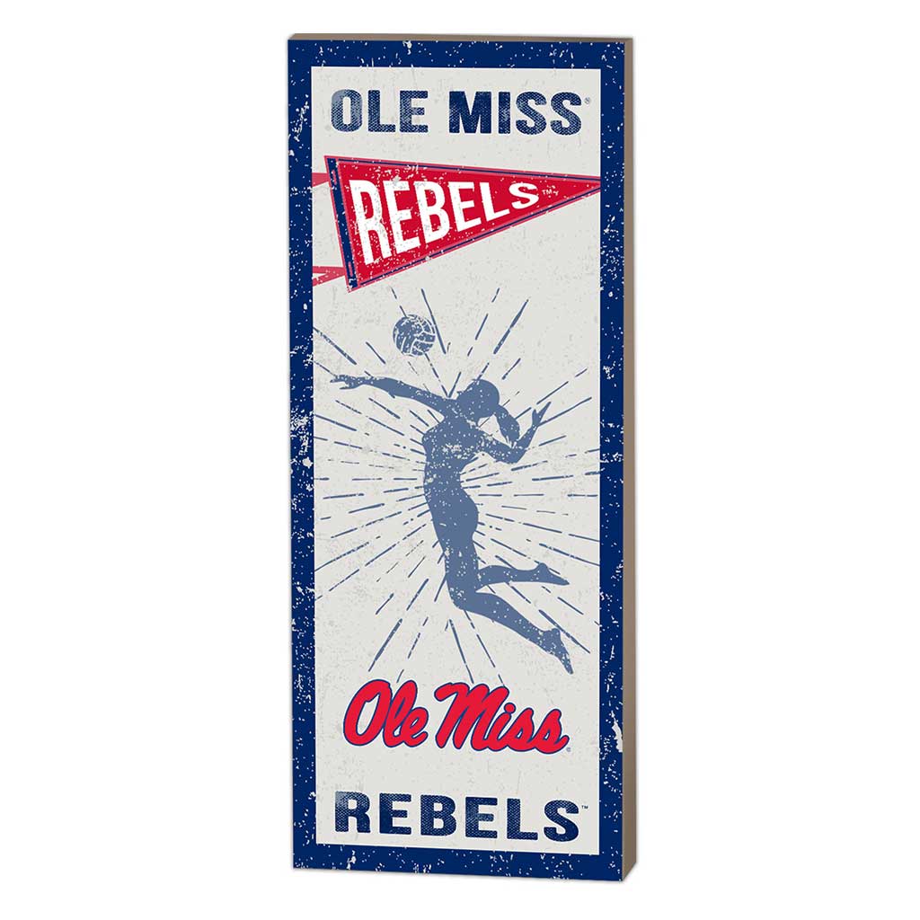 7x18 Vintage Player Mississippi Rebels Volleyball Women