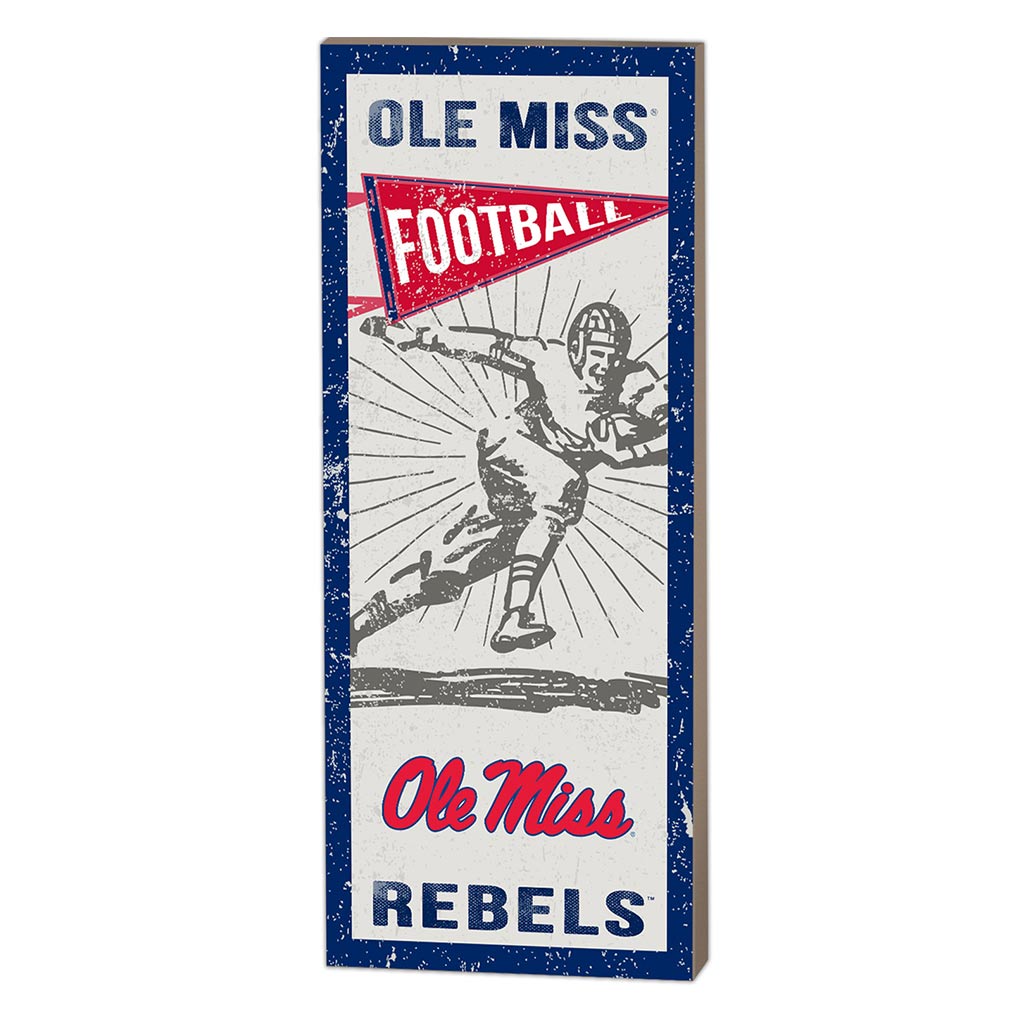 7x18 Vintage Player Mississippi Rebels