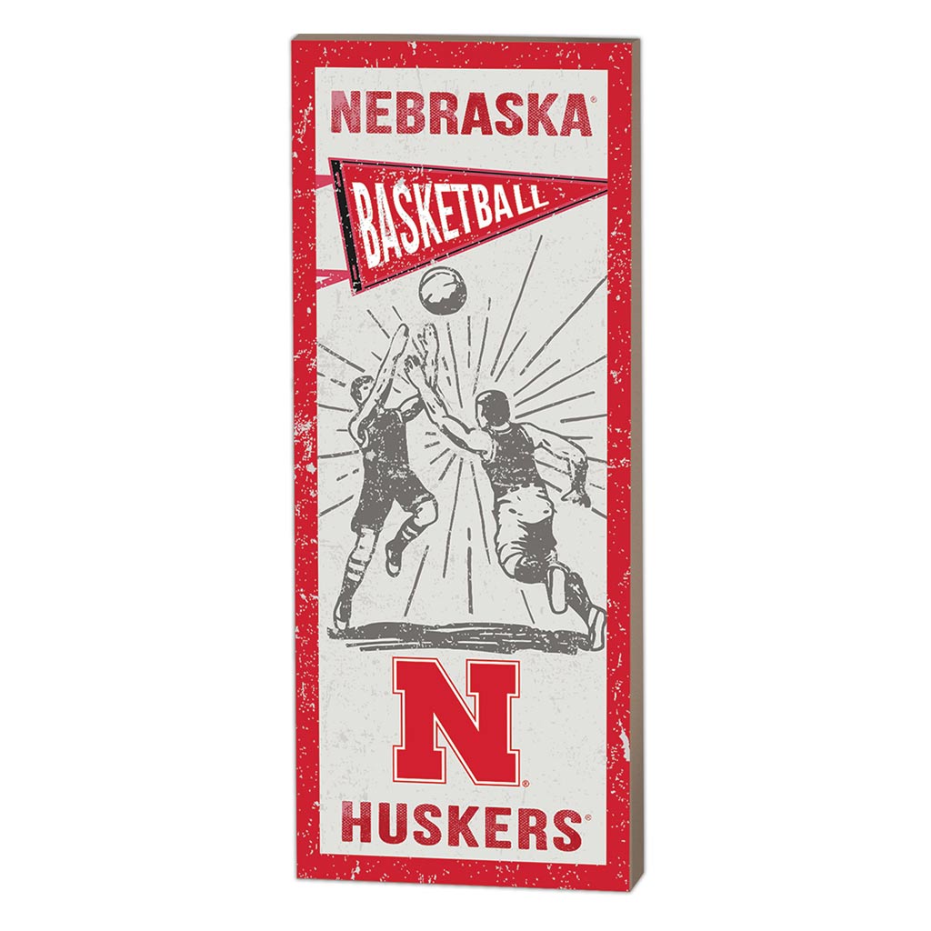7x18 Vintage Player Nebraska Cornhuskers Basketball
