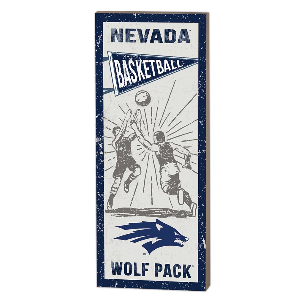 7x18 Vintage Player Nevada Wolf Pack Basketball