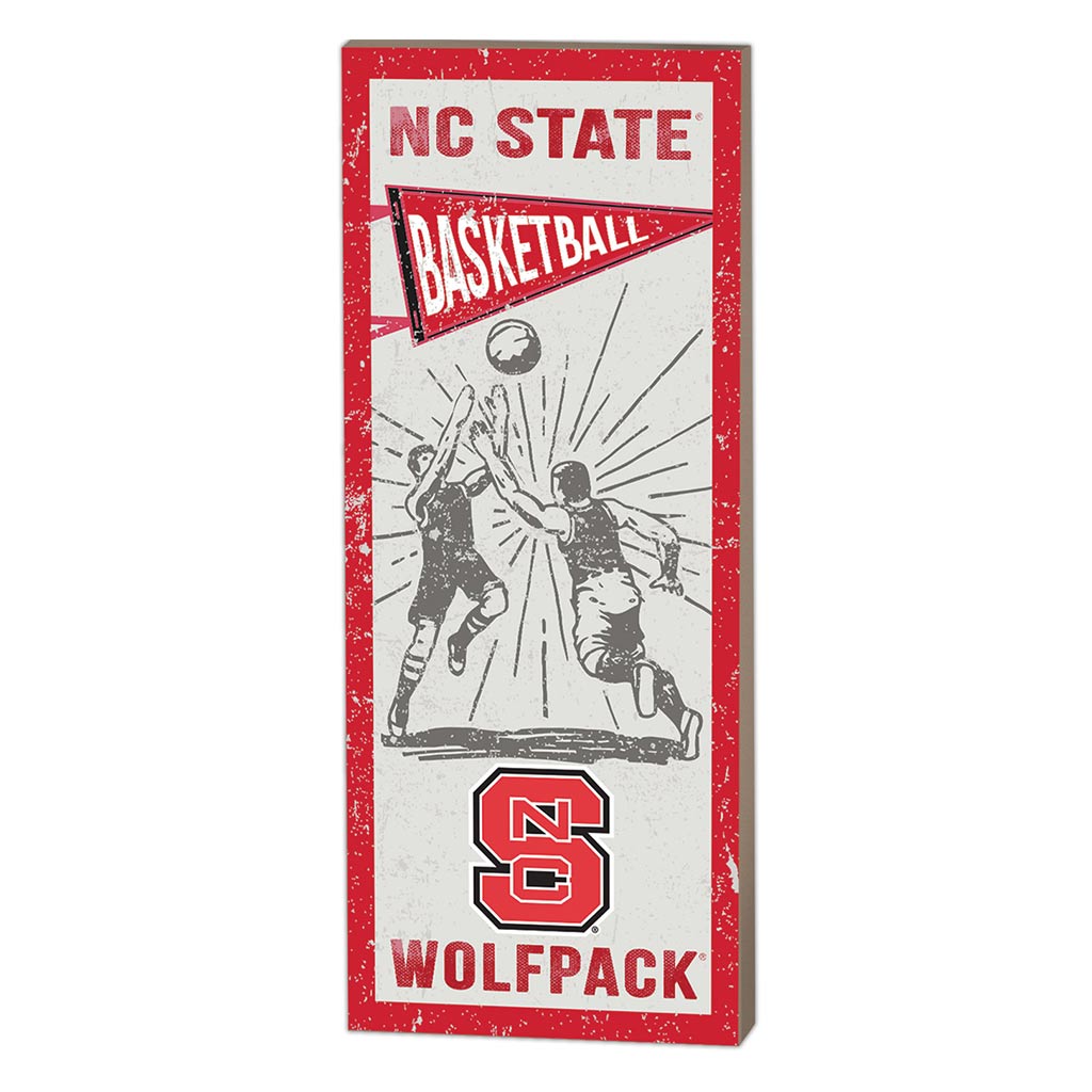7x18 Vintage Player North Carolina State Wolfpack Basketball