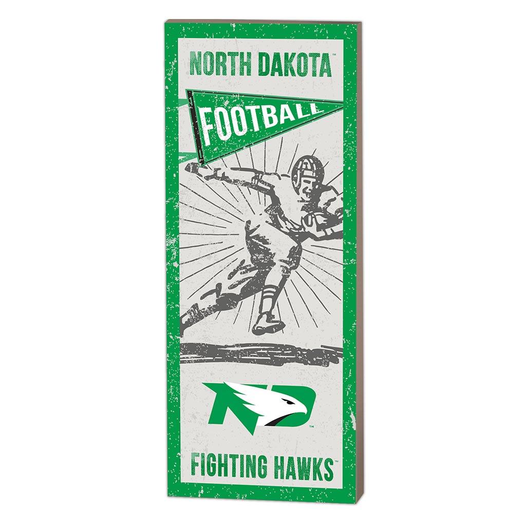 7x18 Vintage Player North Dakota Fighting Hawks