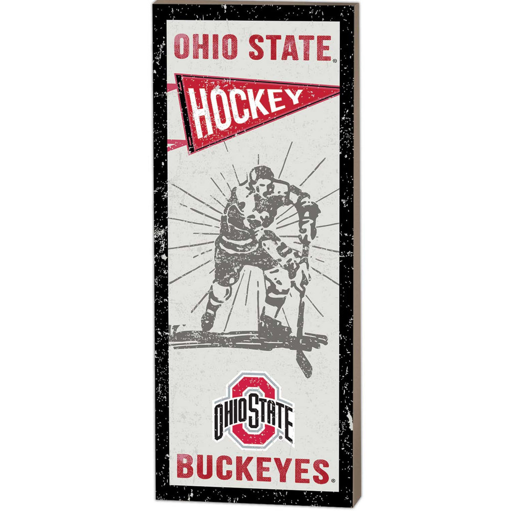 7x18 Vintage Player Ohio State Buckeyes Hockey