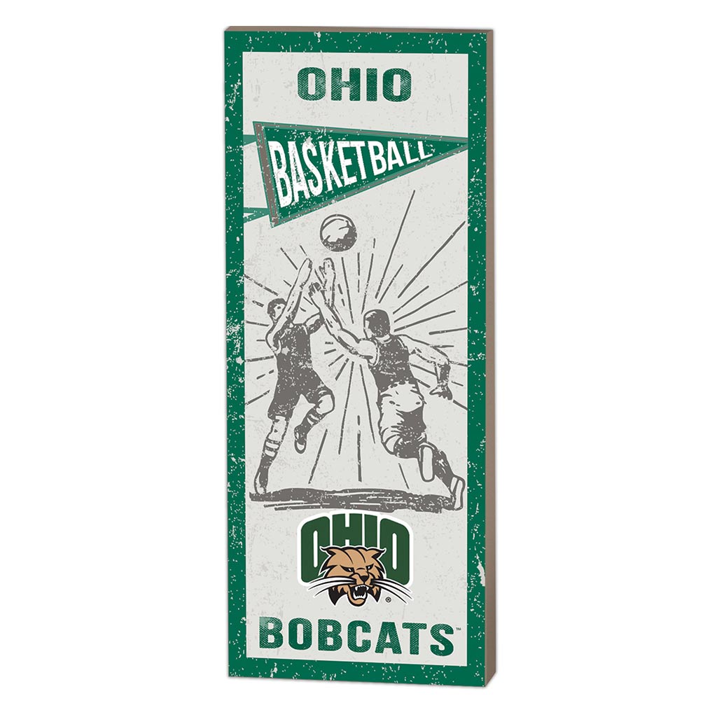 7x18 Vintage Player Ohio Univ Bobcats Basketball