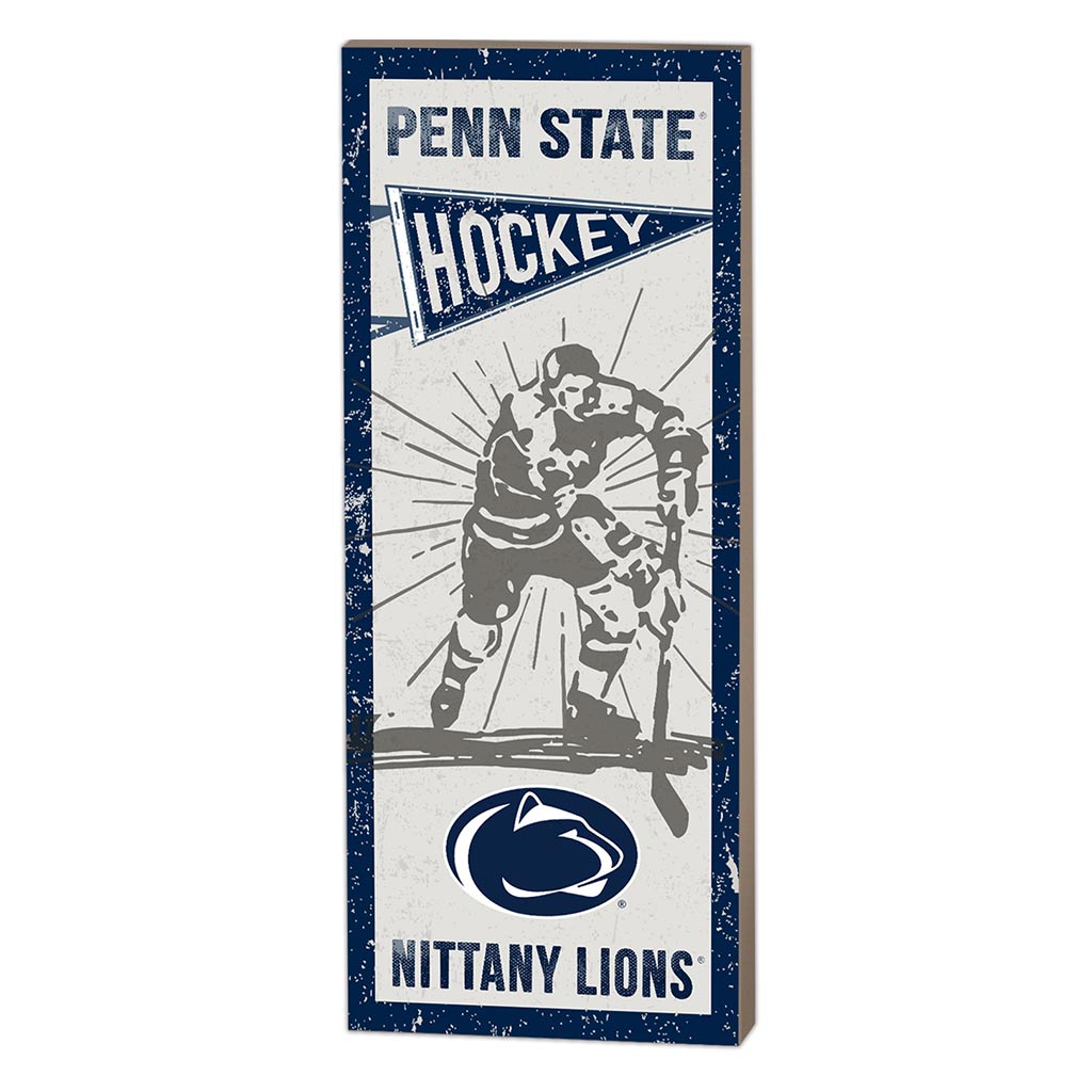 7x18 Vintage Player Penn State Nittany Lions Hockey