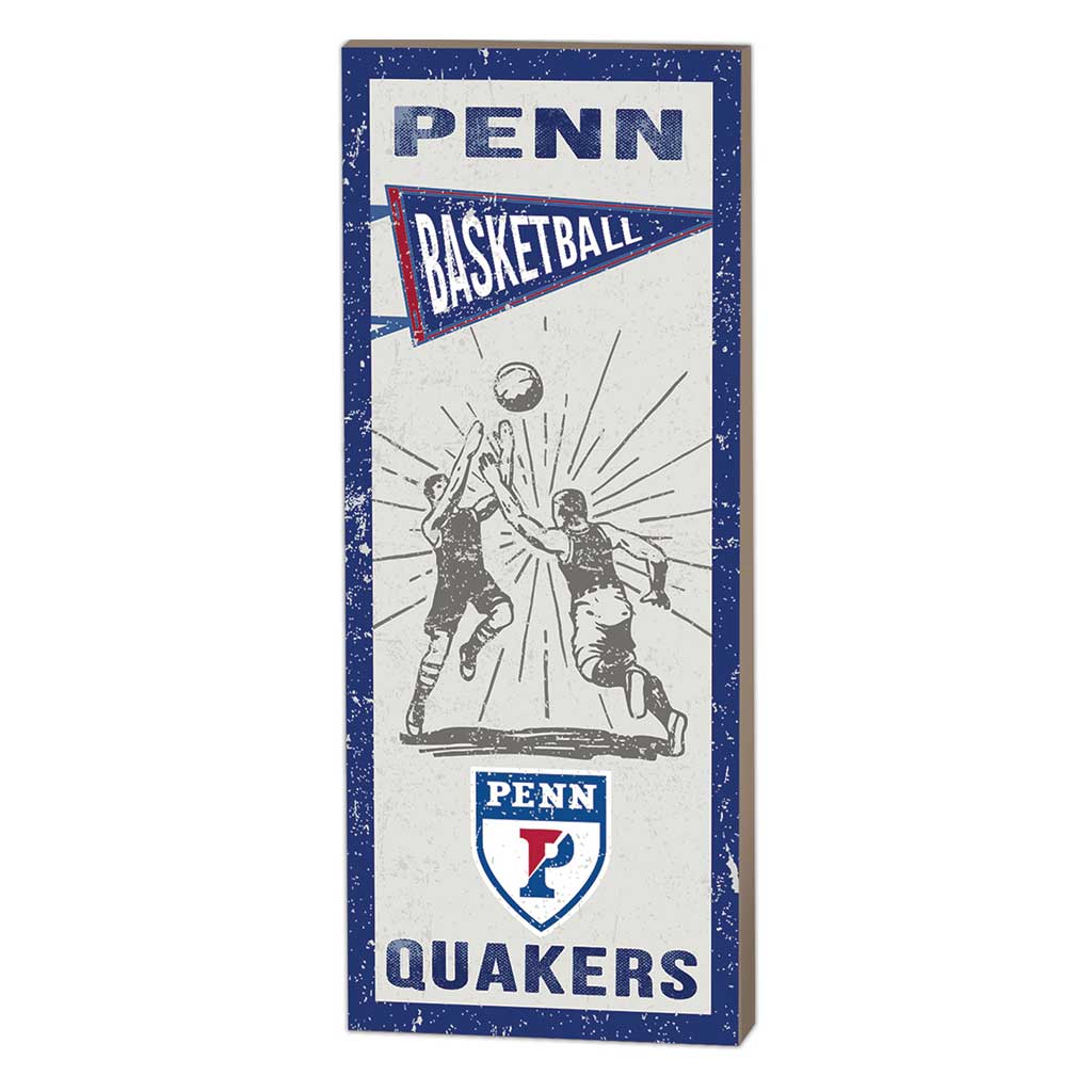 7x18 Vintage Player University of Pennsylvania Quakers Basketball