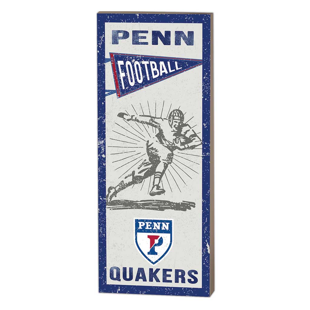 7x18 Vintage Player University of Pennsylvania Quakers