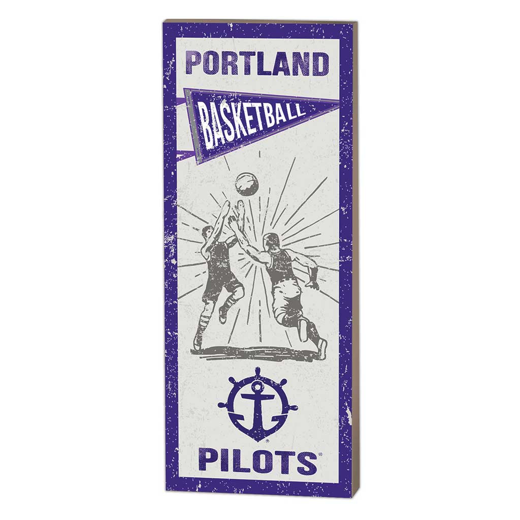 7x18 Vintage Player Portland Pilots Basketball
