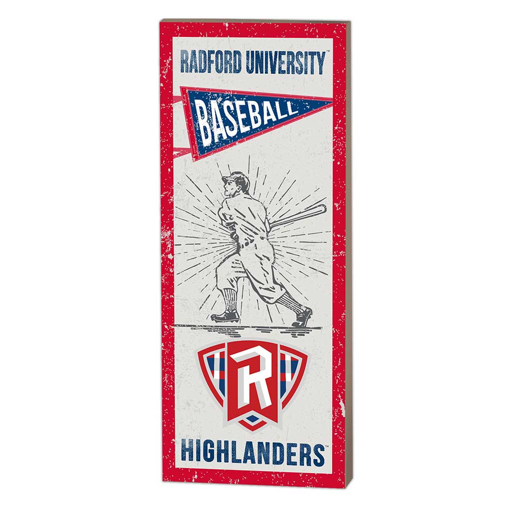 7x18 Vintage Player Radford Highlanders Baseball