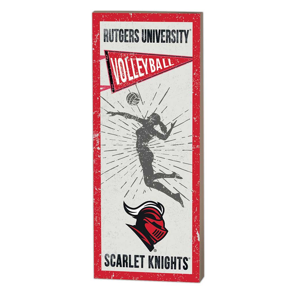 7x18 Vintage Player Rutgers Scarlet Knights Volleyball Women