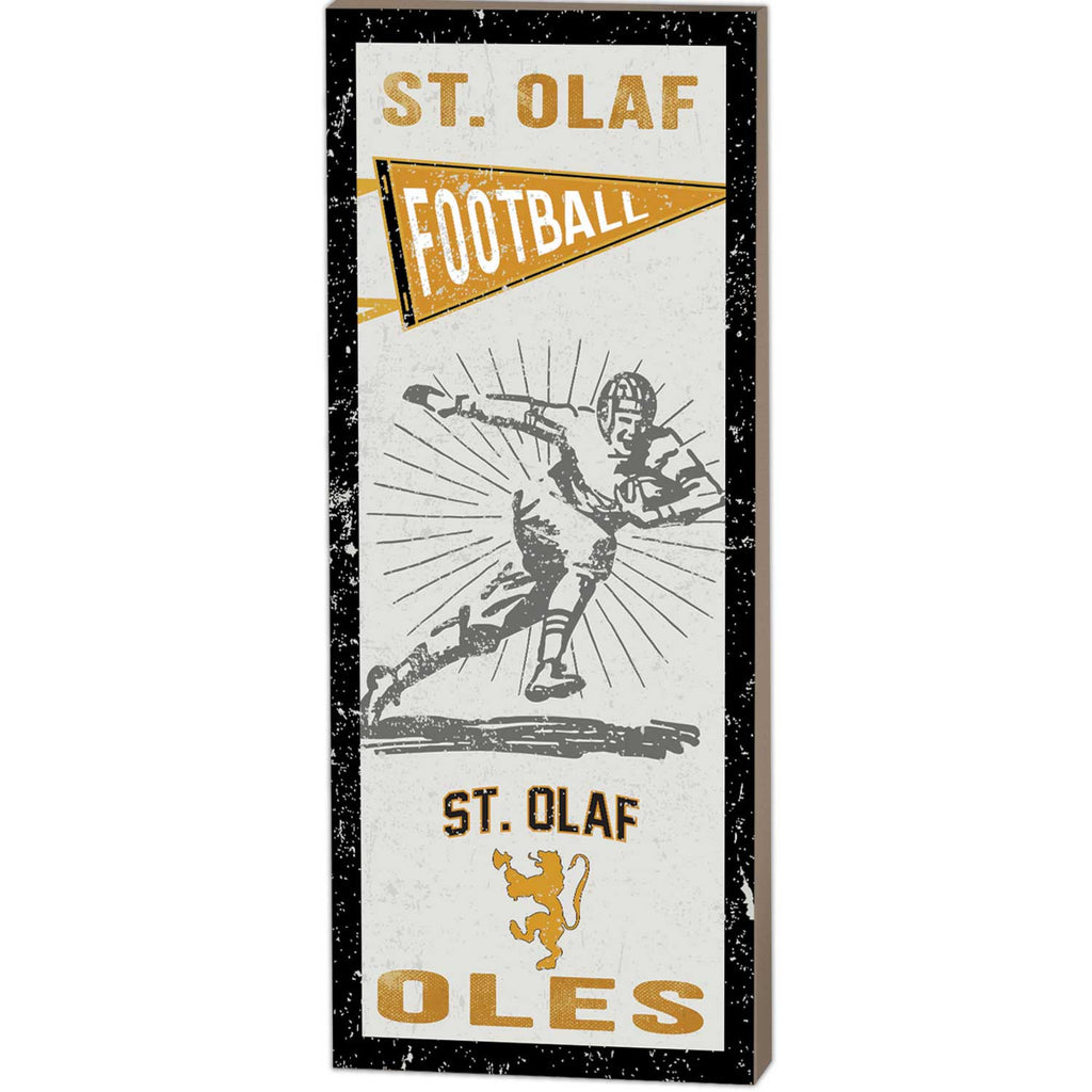 7x18 Vintage Player Saint Olaf College Oles