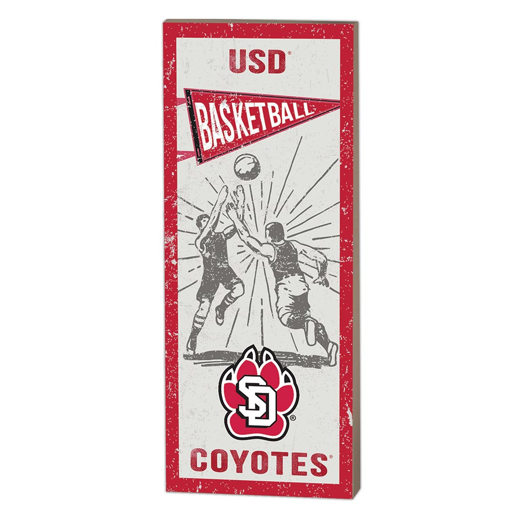 7x18 Vintage Player South Dakota Coyotes Basketball