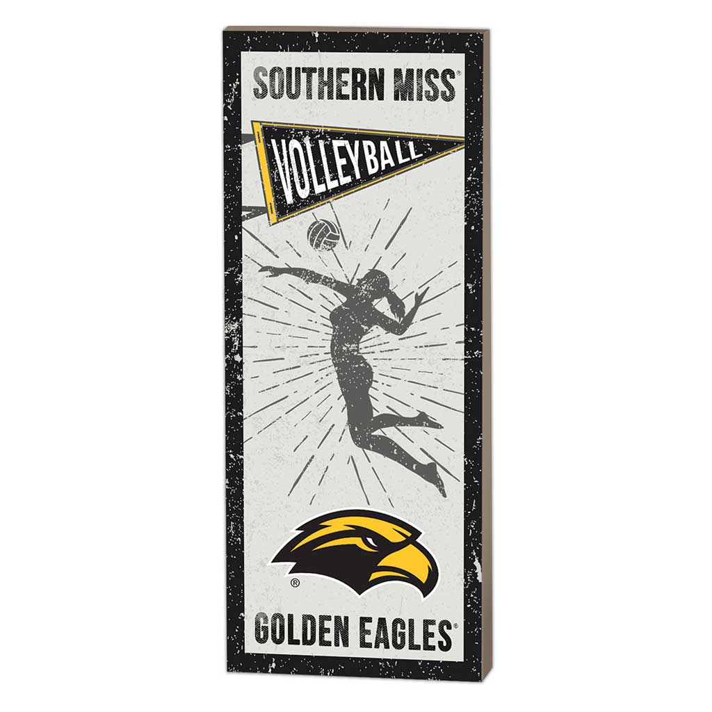 7x18 Vintage Player Southern Mississippi Golden Eagles Volleyball Women
