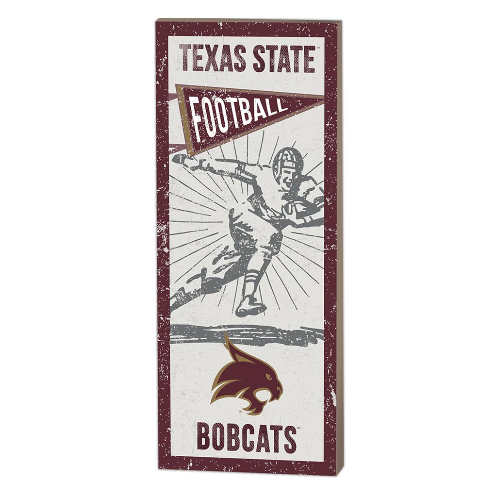 7x18 Vintage Player Texas State Bobcats
