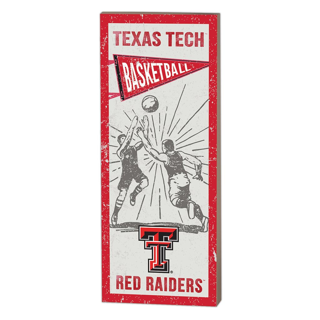7x18 Vintage Player Texas Tech Red Raiders Basketball