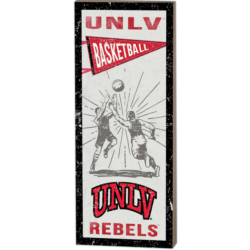7x18 Vintage Player University of Nevada Las Vegas Rebels Basketball