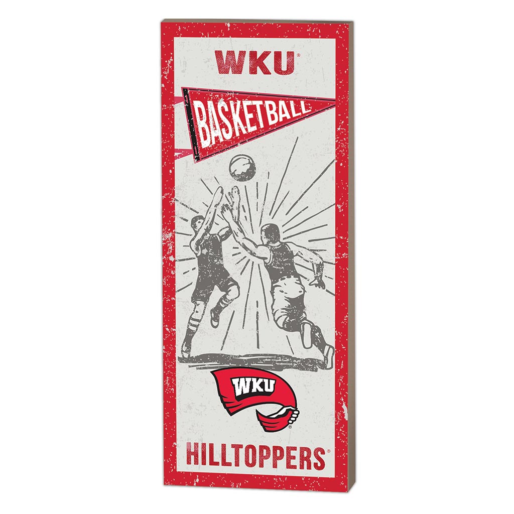 7x18 Vintage Player Western Kentucky Hilltoppers Basketball