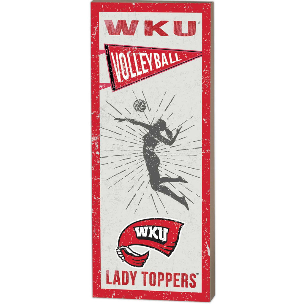 7x18 Vintage Player Western Kentucky Hilltoppers Volleyball Women