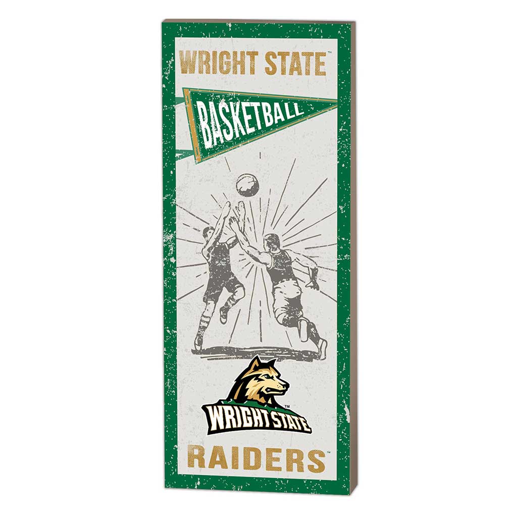 7x18 Vintage Player Wright State University Raiders Basketball