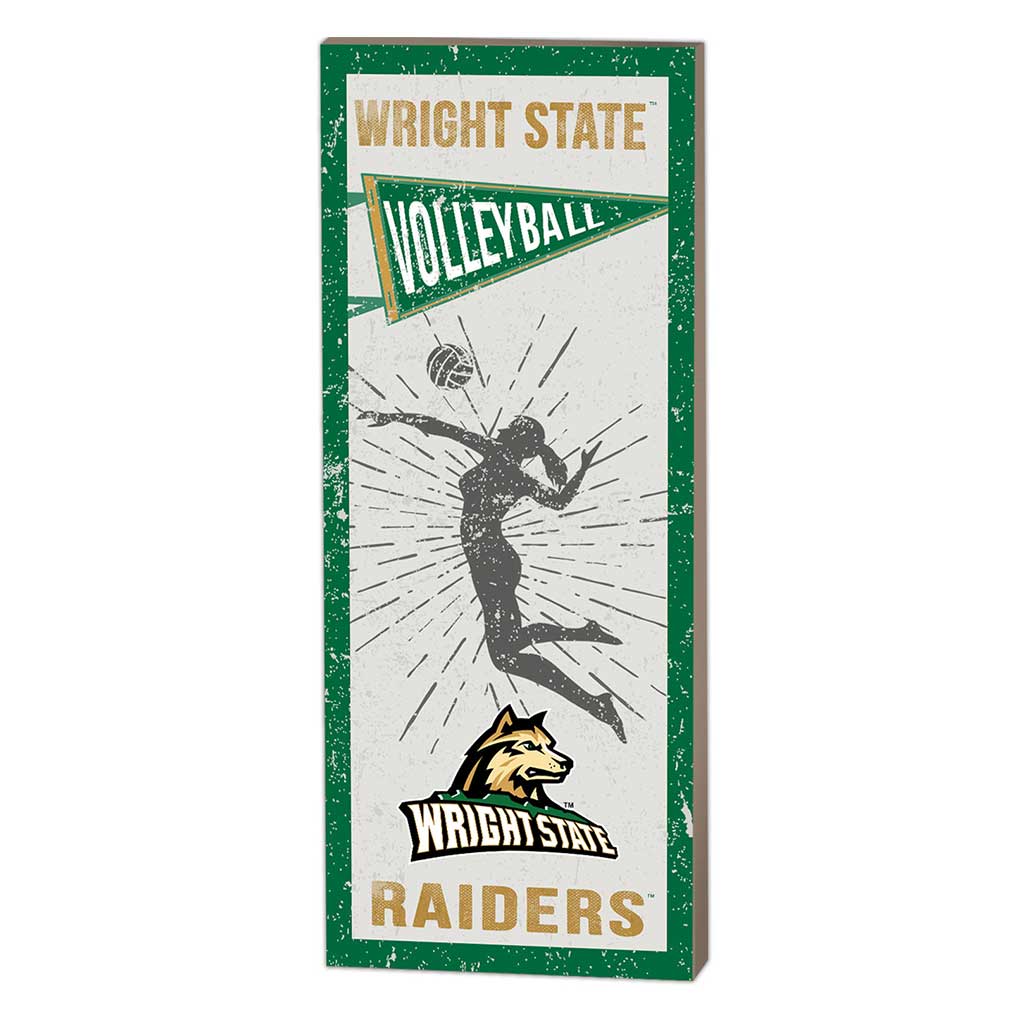 7x18 Vintage Player Wright State University Raiders Volleyball Women