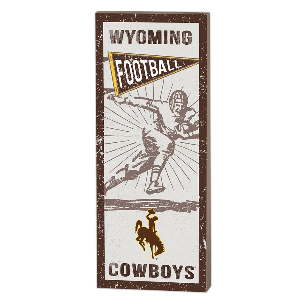 7x18 Vintage Player Wyoming Cowboys