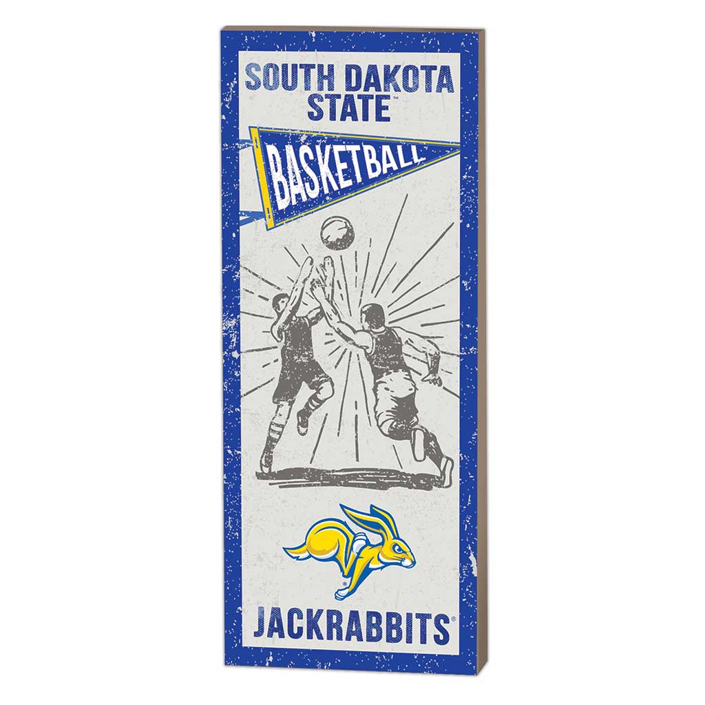 7x18 Vintage Player South Dakota State University Jackrabbits Basketball