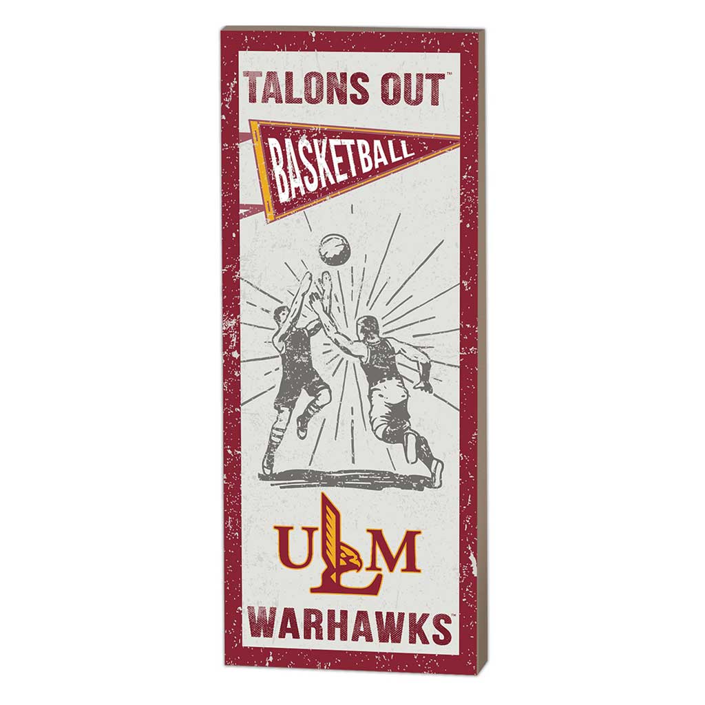 7x18 Vintage Player The University of Louisiana at Monroe Warhawks Basketball