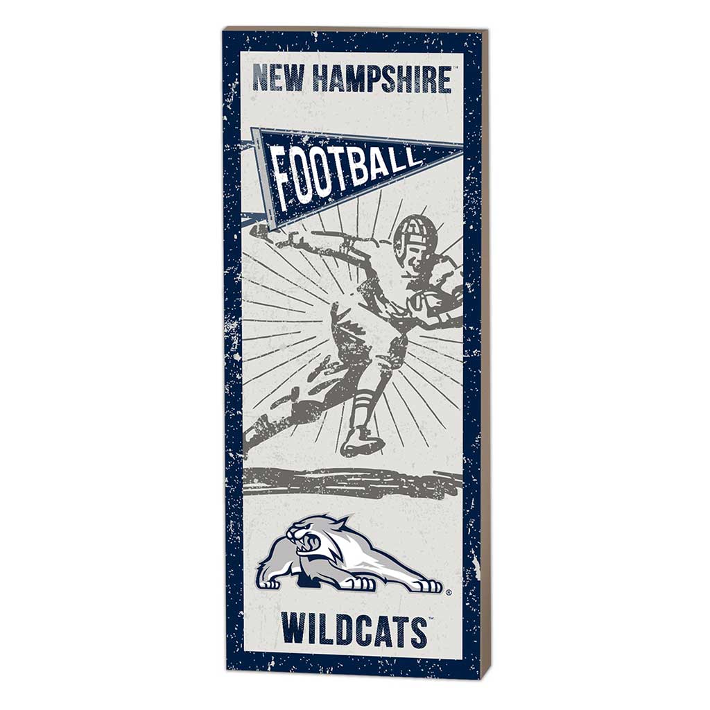 7x18 Vintage Player New Hampshire Wildcats