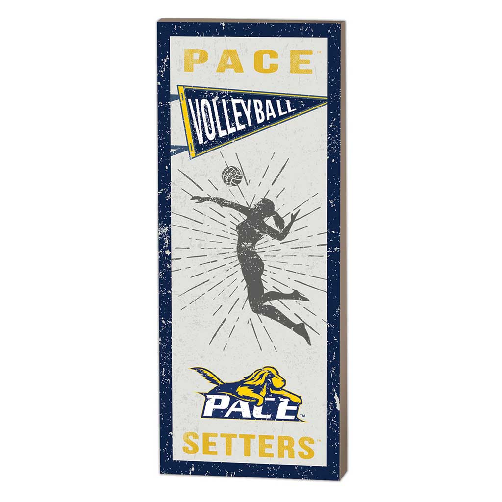 7x18 Vintage Player Pace University Setters Volleyball Women