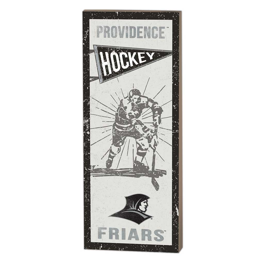 7x18 Vintage Player Providence Friars Hockey