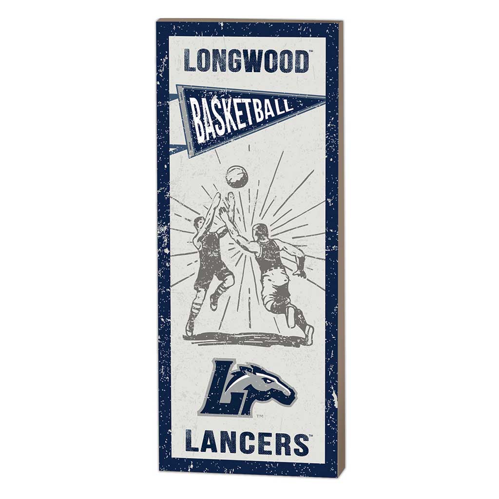 7x18 Vintage Player Longwood Lancers Basketball