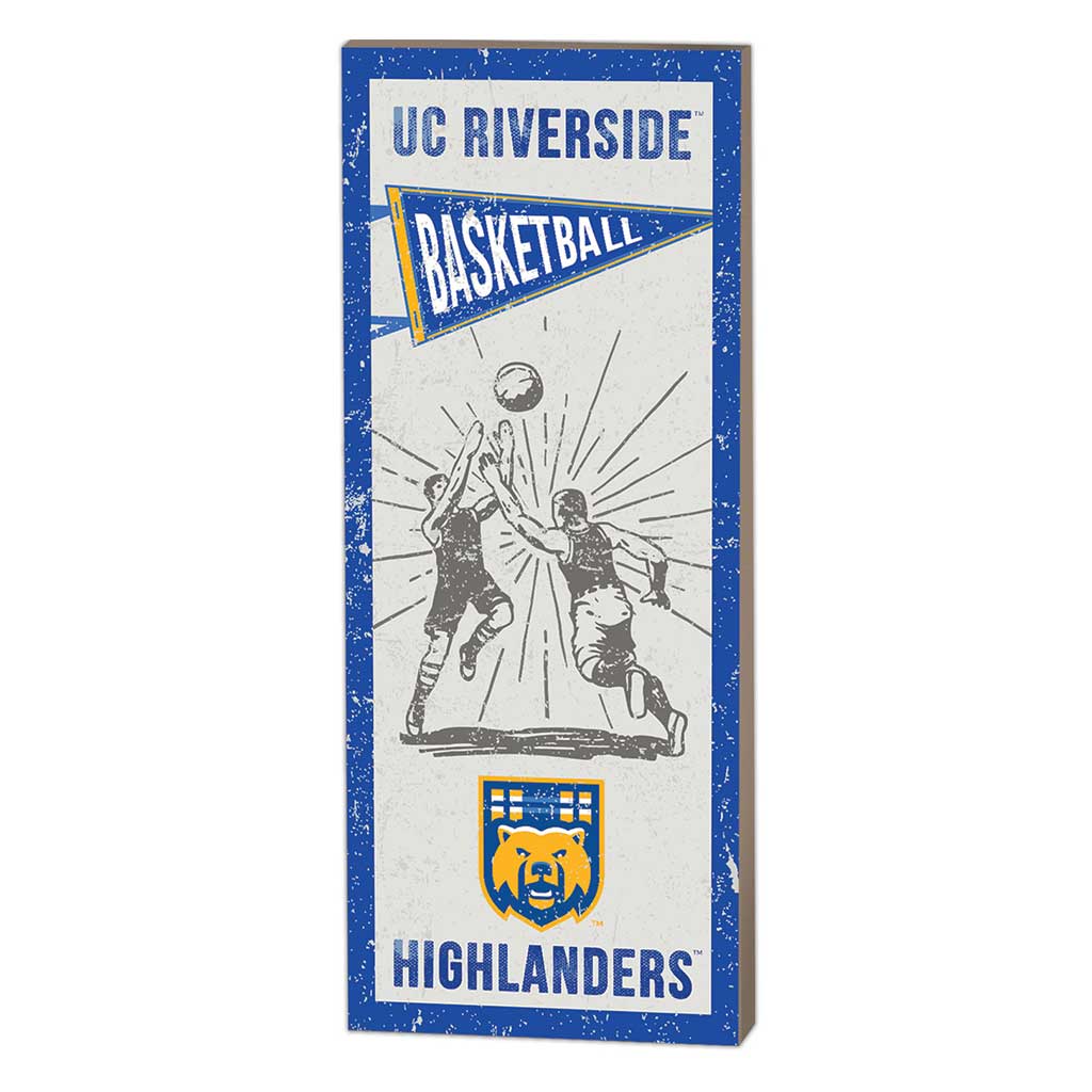 7x18 Vintage Player UC Riverside Highlanders Basketball