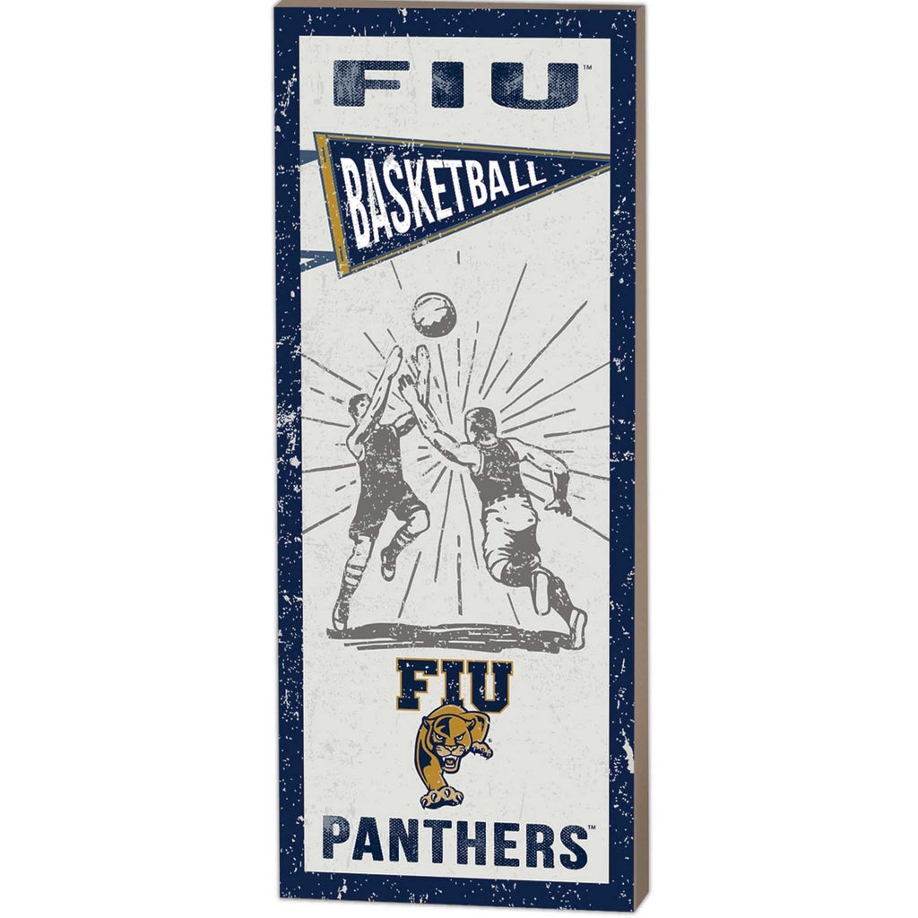 7x18 Vintage Player Florida International Golden Panthers Basketball