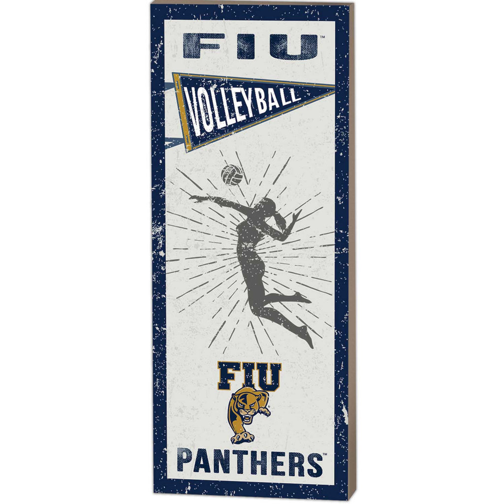 7x18 Vintage Player Florida International Golden Panthers Volleyball Women