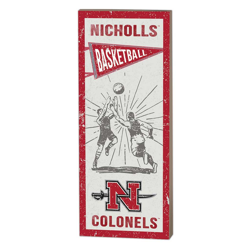 7x18 Vintage Player Nicholls State Colonels Basketball