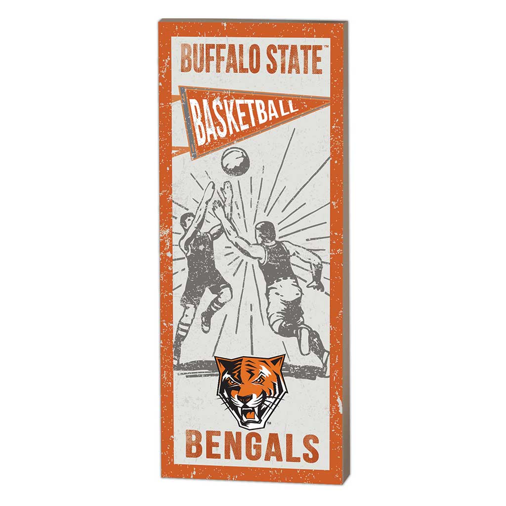 7x18 Vintage Player Buffalo State College Bengals Basketball