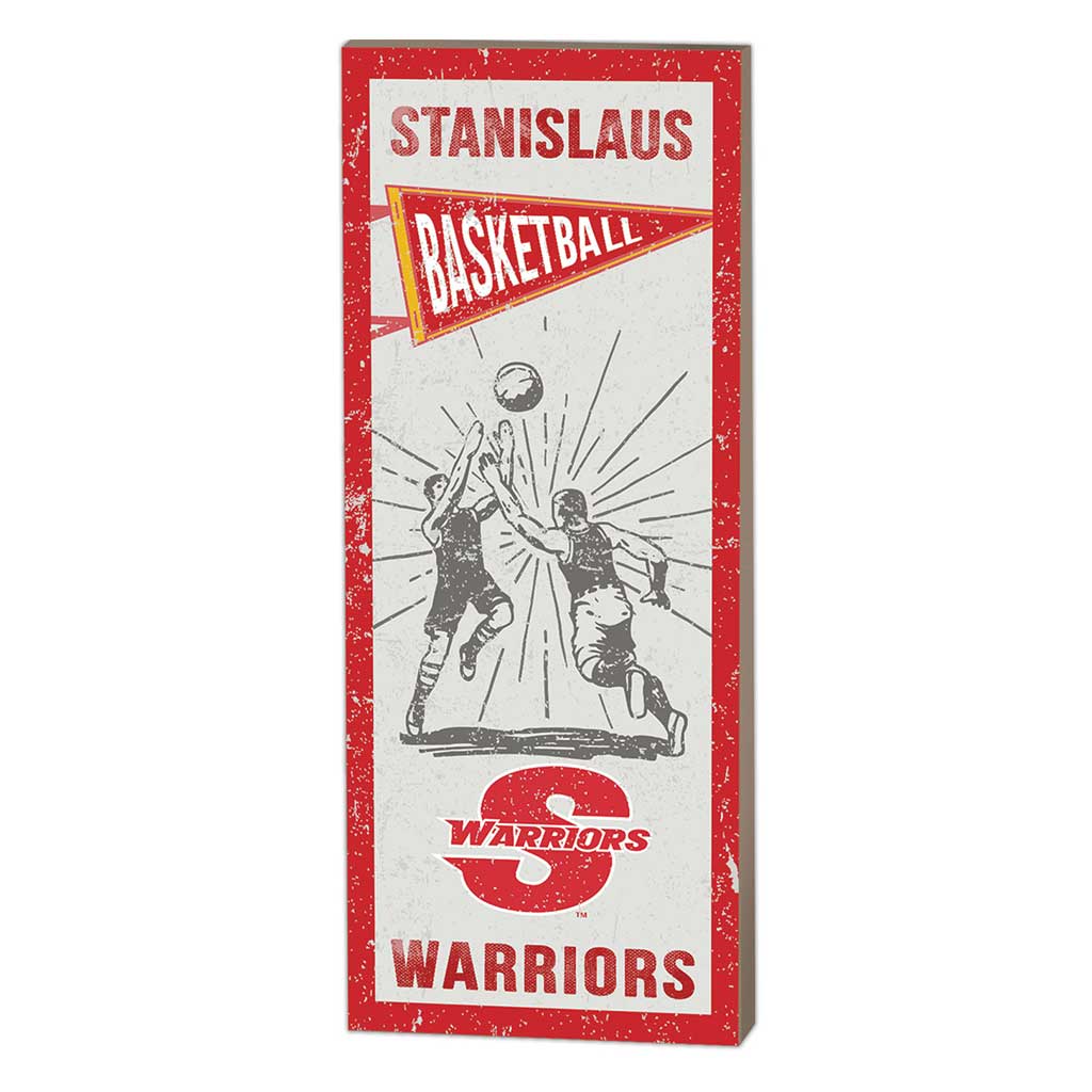 7x18 Vintage Player California State Stanislaus WARRIORS Basketball