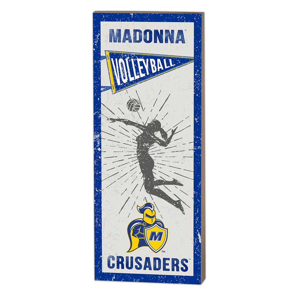 7x18 Vintage Player Madonna University CRUSADERS - Girl's Volleyball