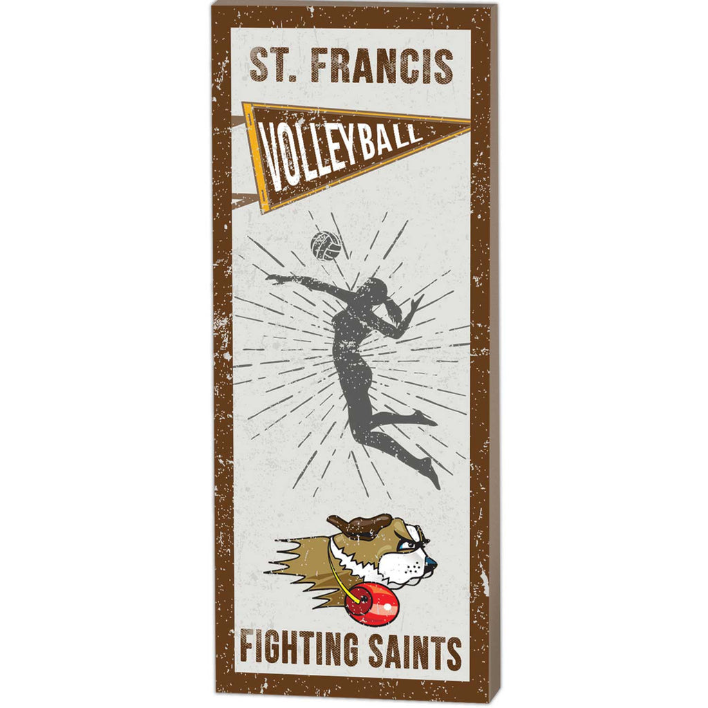7x18 Vintage Player St. Francis Fighting Saints - Girl's Volleyball