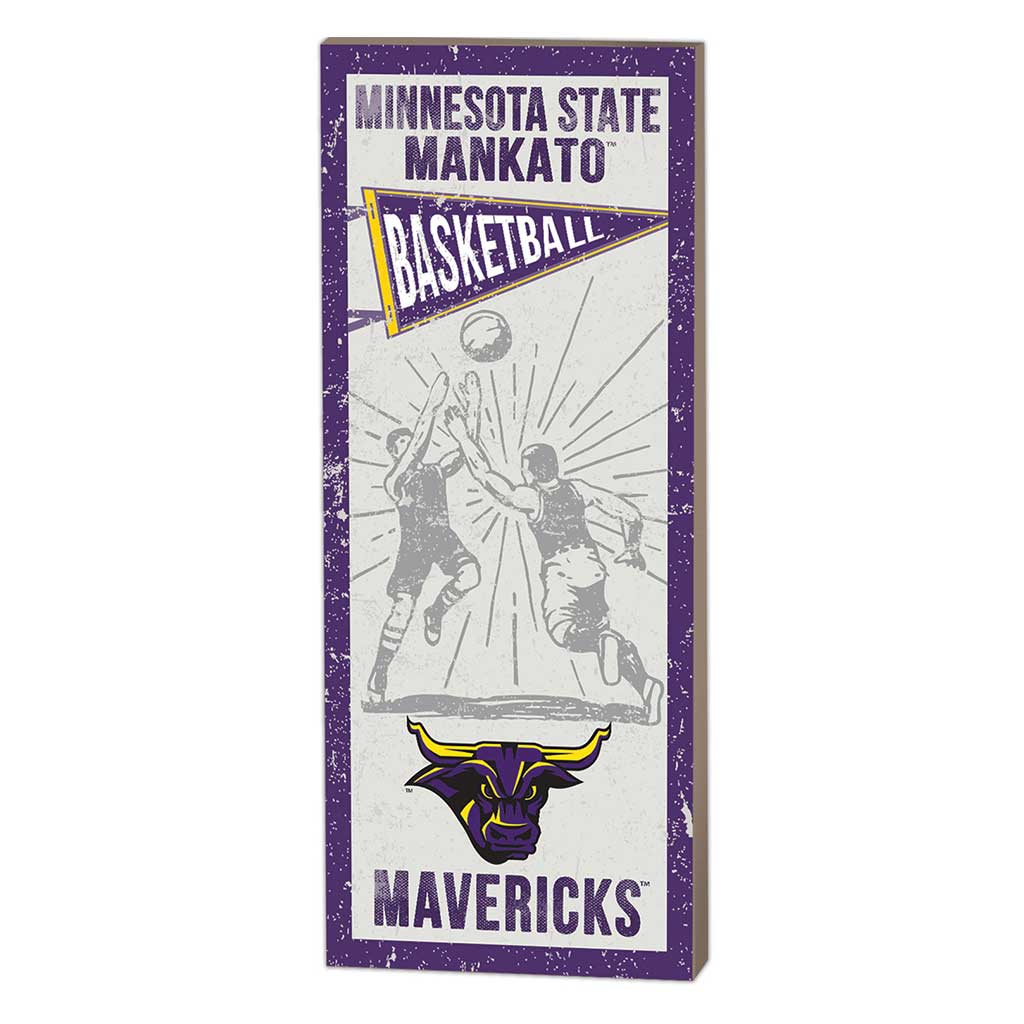 7x18 Vintage Player Minnesota State Mankato Mavericks Basketball