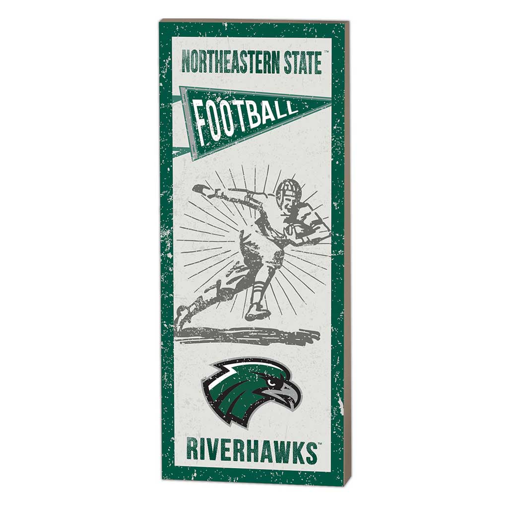 7x18 Vintage Player Northeastern State University Riverhawks