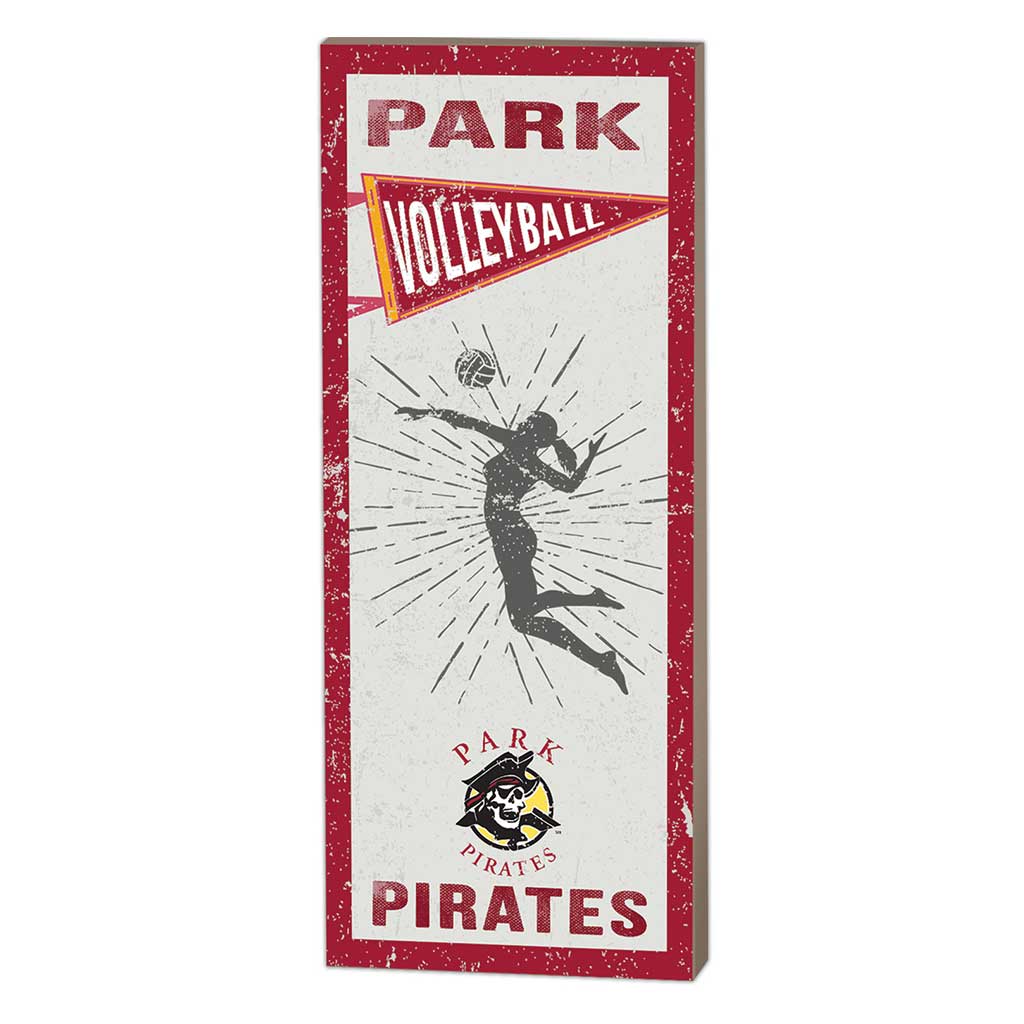 7x18 Vintage Player Park University Pirates - Girl's Volleyball