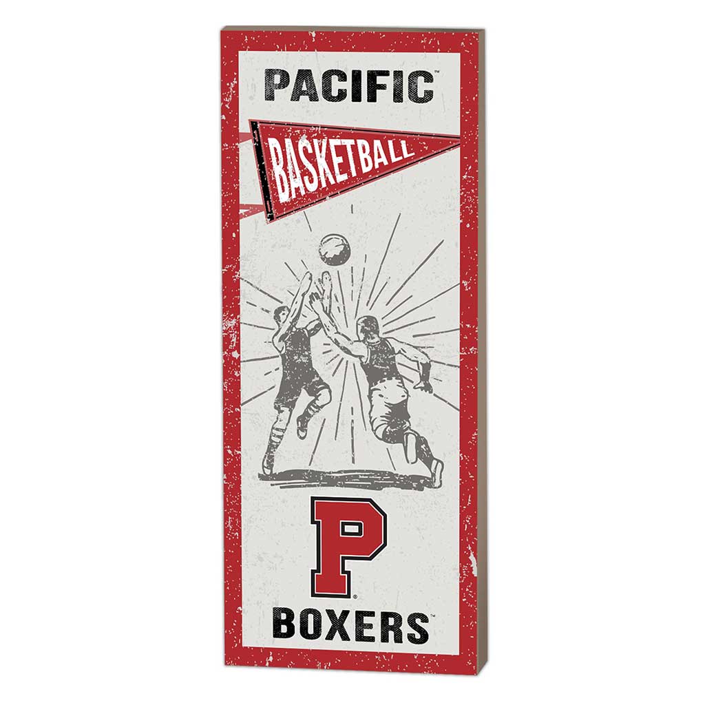 7x18 Vintage Player Pacific University Boxers Basketball