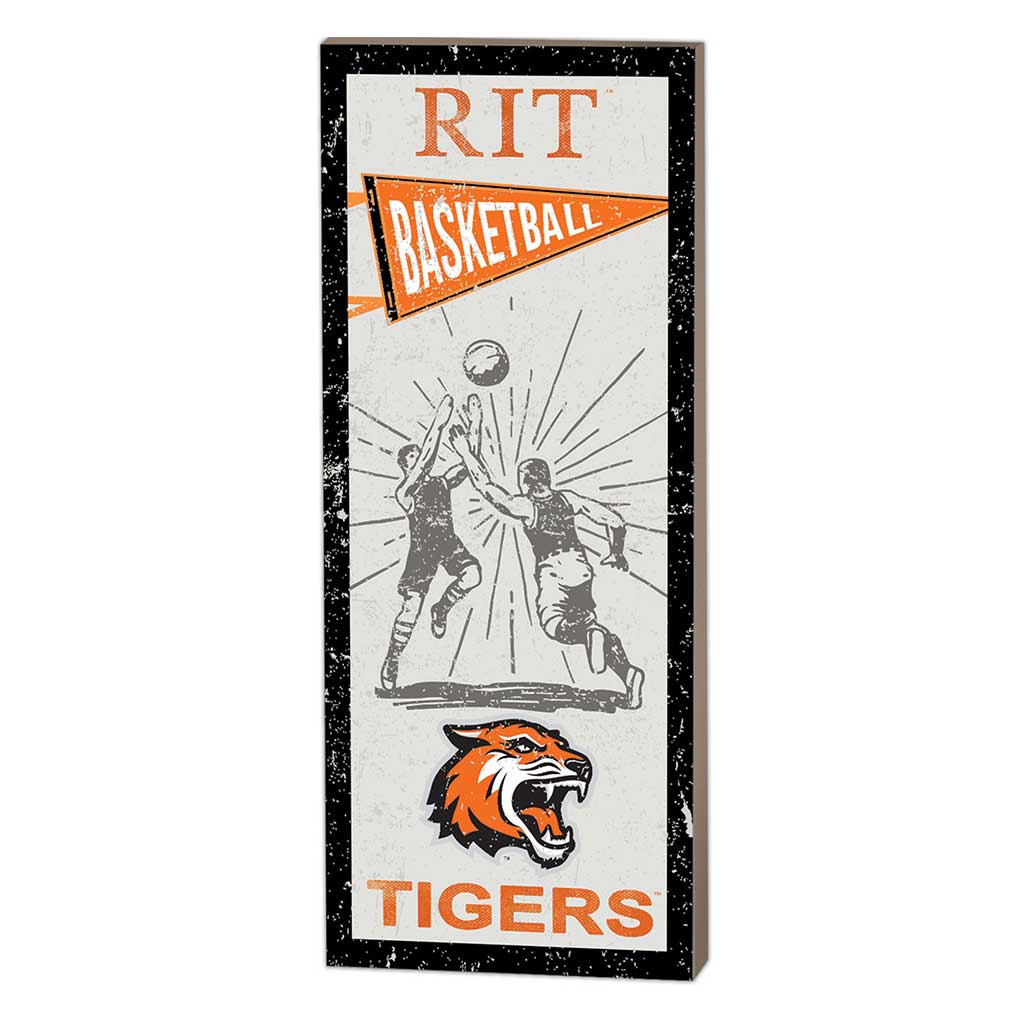 7x18 Vintage Player Rochester Institute of Technology Tigers Basketball