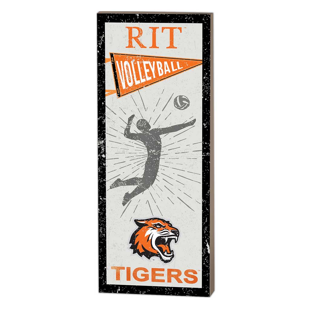 7x18 Vintage Player Rochester Institute of Technology Tigers - Volleyball