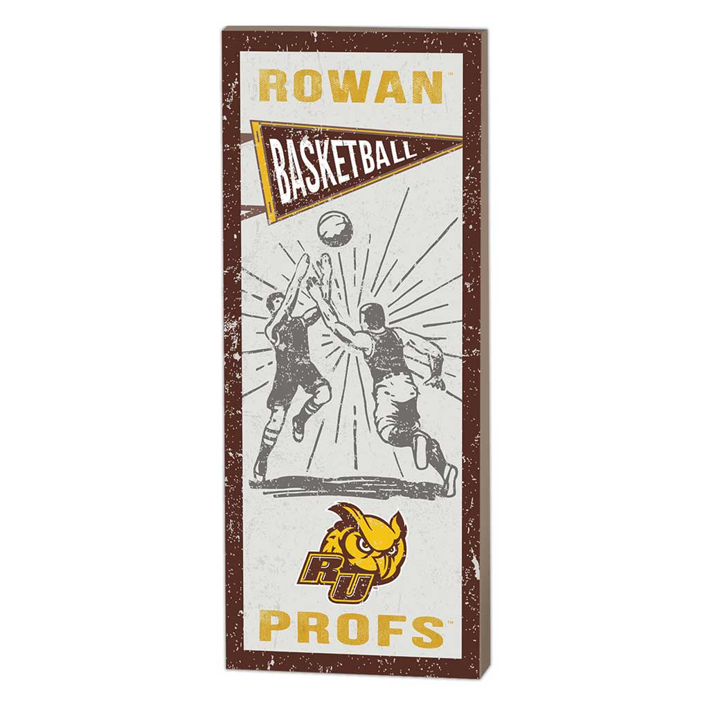 7x18 Vintage Player Rowan University Profs Basketball