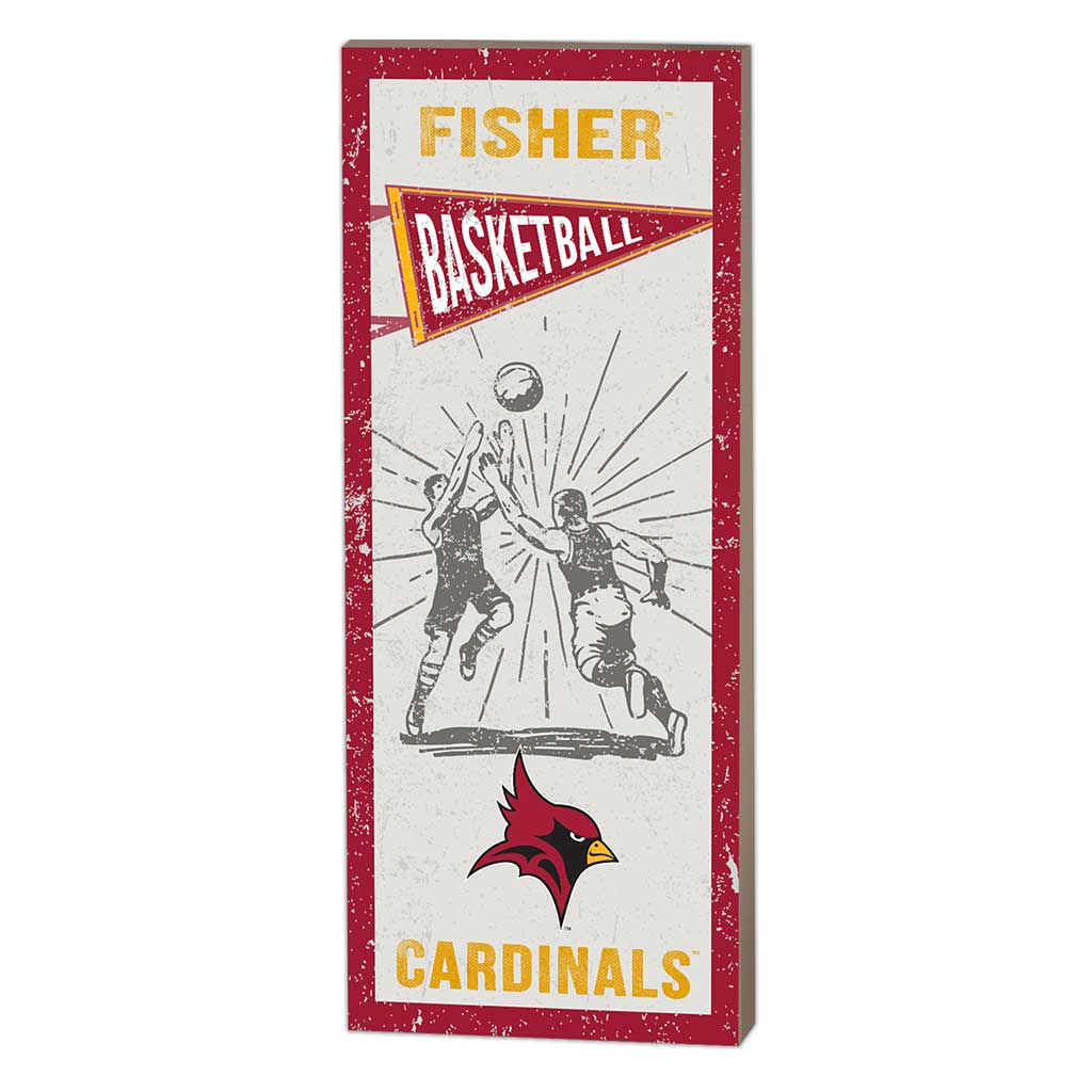 7x18 Vintage Player St. John Fisher College Cardinals Basketball
